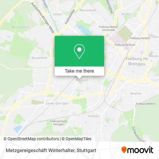 Карта Metzgereigeschäft Winterhalter