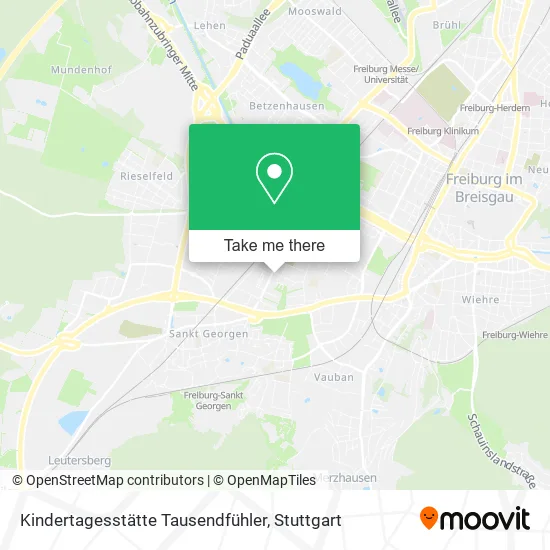 Карта Kindertagesstätte Tausendfühler