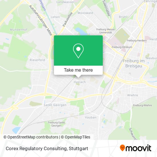 Corex Regulatory Consulting map