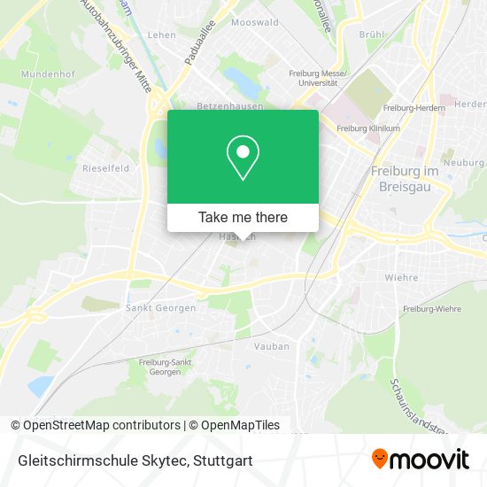 Gleitschirmschule Skytec map