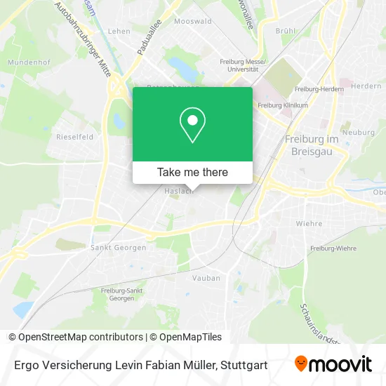 Карта Ergo Versicherung Levin Fabian Müller