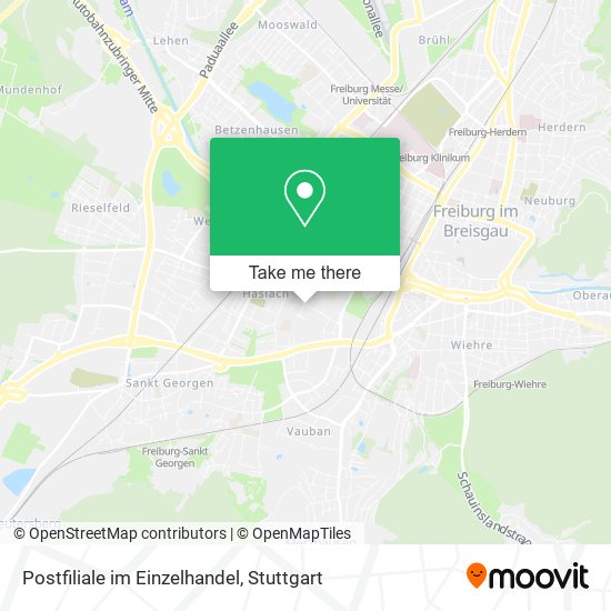 Postfiliale im Einzelhandel map