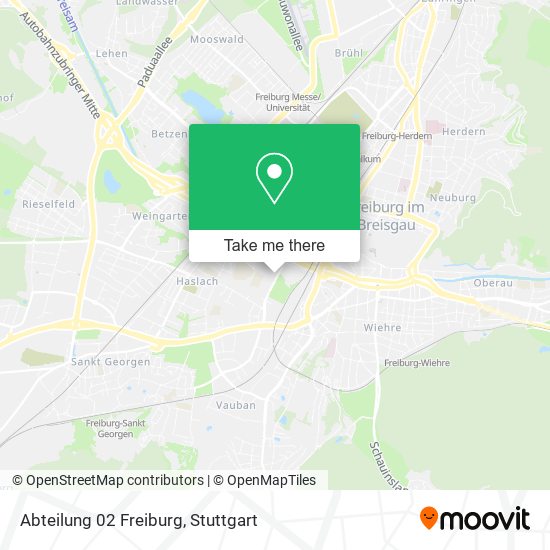 Abteilung 02 Freiburg map