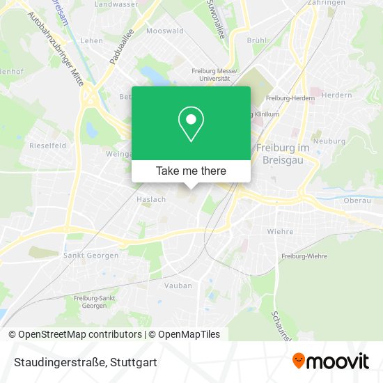 Карта Staudingerstraße