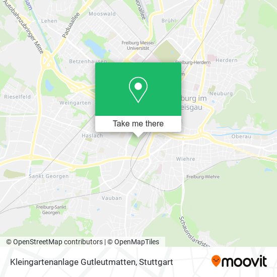 Kleingartenanlage Gutleutmatten map