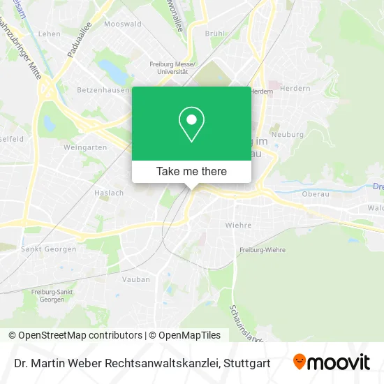 Карта Dr. Martin Weber Rechtsanwaltskanzlei