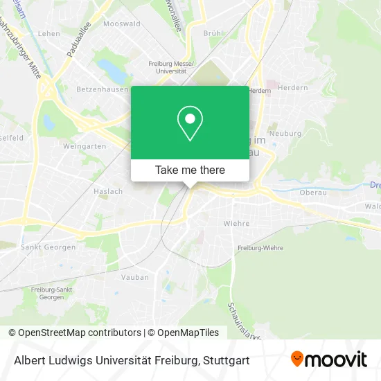 Карта Albert Ludwigs Universität Freiburg