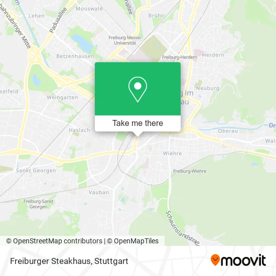 Карта Freiburger Steakhaus