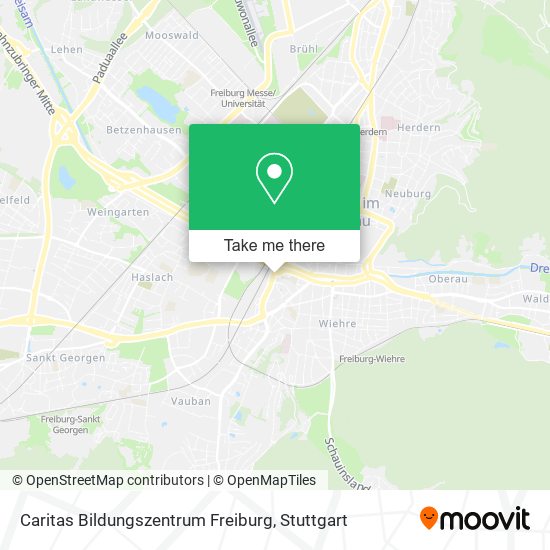 Caritas Bildungszentrum Freiburg map