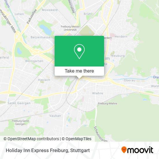 Holiday Inn Express Freiburg map