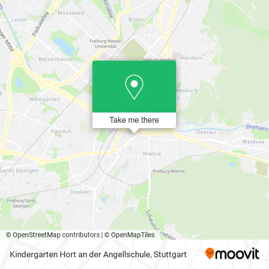 Карта Kindergarten Hort an der Angellschule