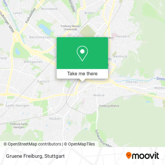 Карта Gruene Freiburg