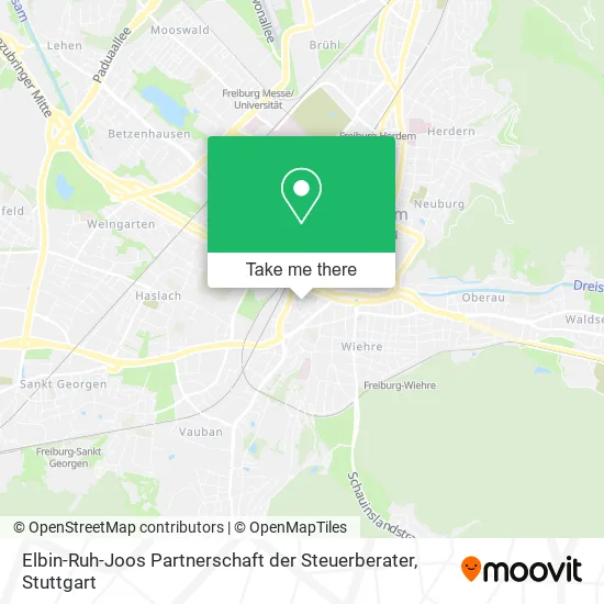 Карта Elbin-Ruh-Joos Partnerschaft der Steuerberater