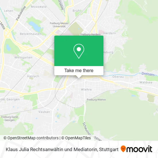 Карта Klaus Julia Rechtsanwältin und Mediatorin