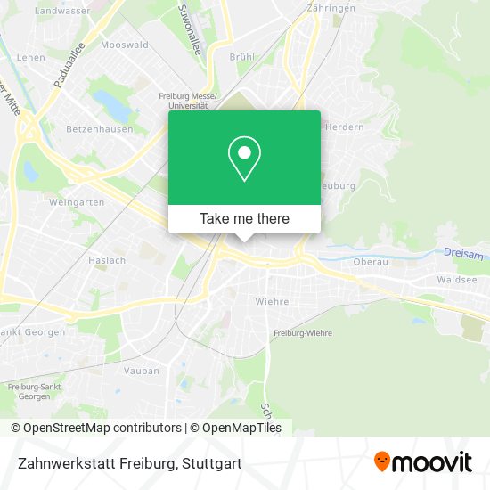 Zahnwerkstatt Freiburg map