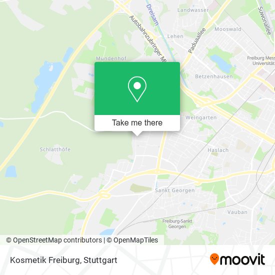 Kosmetik Freiburg map