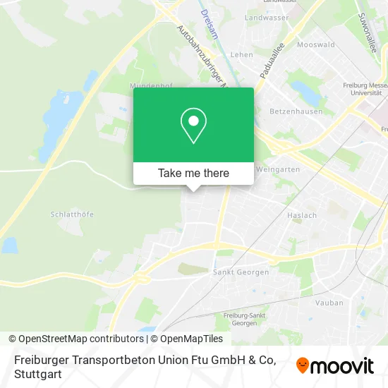 Карта Freiburger Transportbeton Union Ftu GmbH & Co