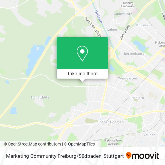 Marketing Community Freiburg / Südbaden map