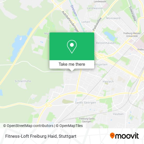 Fitness-Loft Freiburg Haid map