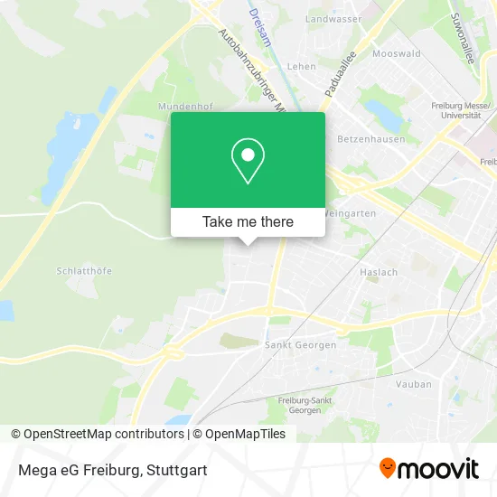 Карта Mega eG Freiburg