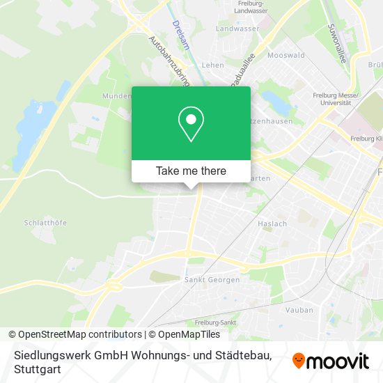 Siedlungswerk GmbH Wohnungs- und Städtebau map