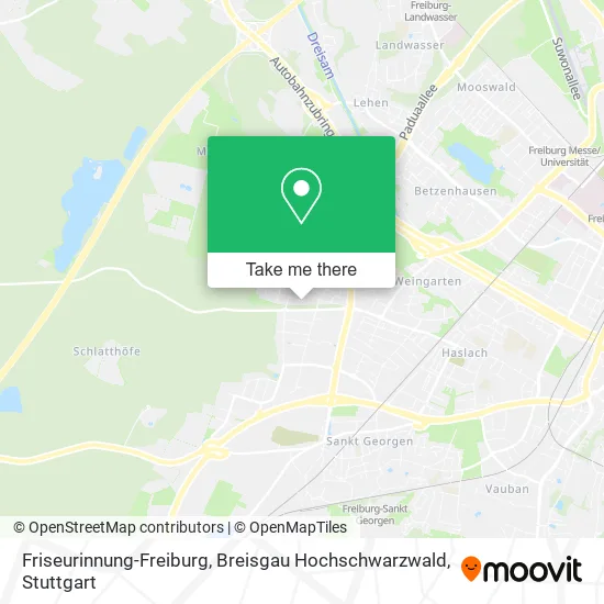Карта Friseurinnung-Freiburg, Breisgau Hochschwarzwald