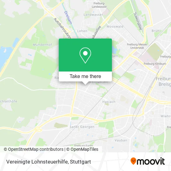 Карта Vereinigte Lohnsteuerhilfe