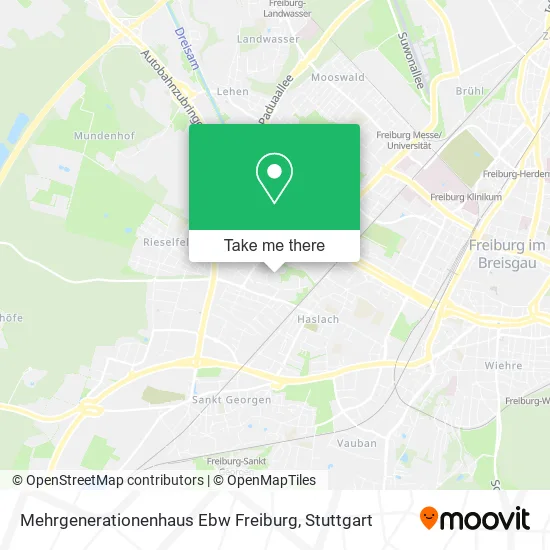 Карта Mehrgenerationenhaus Ebw Freiburg