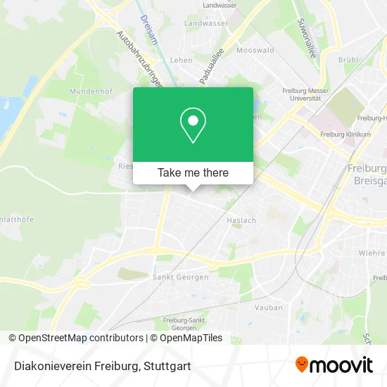 Карта Diakonieverein Freiburg