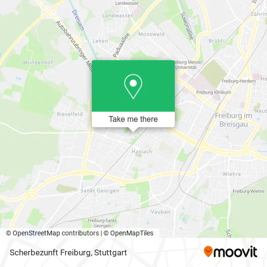 Карта Scherbezunft Freiburg