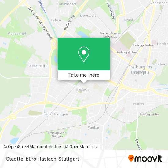 Карта Stadtteilbüro Haslach