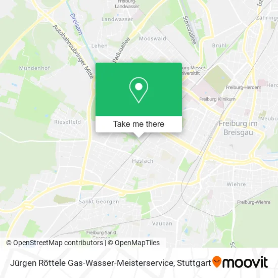 Карта Jürgen Röttele Gas-Wasser-Meisterservice