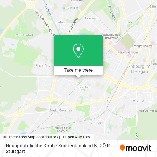 Neuapostolische Kirche Süddeutschland K.D.Ö.R map