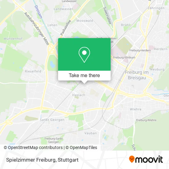 Карта Spielzimmer Freiburg
