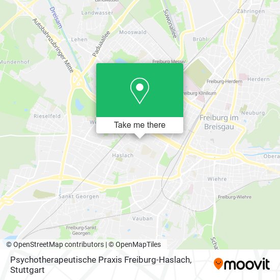 Psychotherapeutische Praxis Freiburg-Haslach map