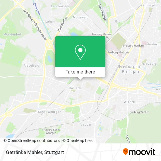 Карта Getränke Mahler