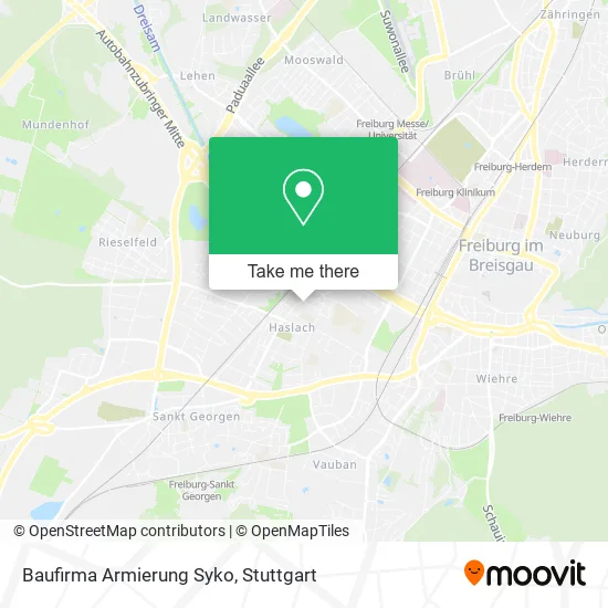 Карта Baufirma Armierung Syko