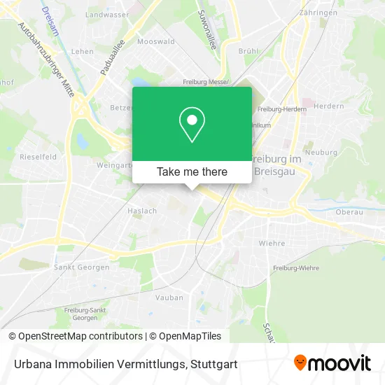 Карта Urbana Immobilien Vermittlungs