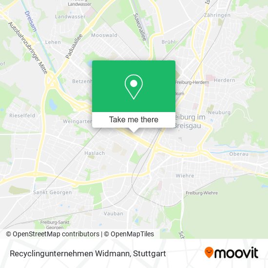 Карта Recyclingunternehmen Widmann