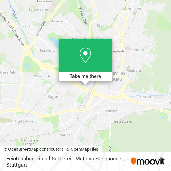Карта Feintäschnerei und Sattlerei - Mathias Steinhauser