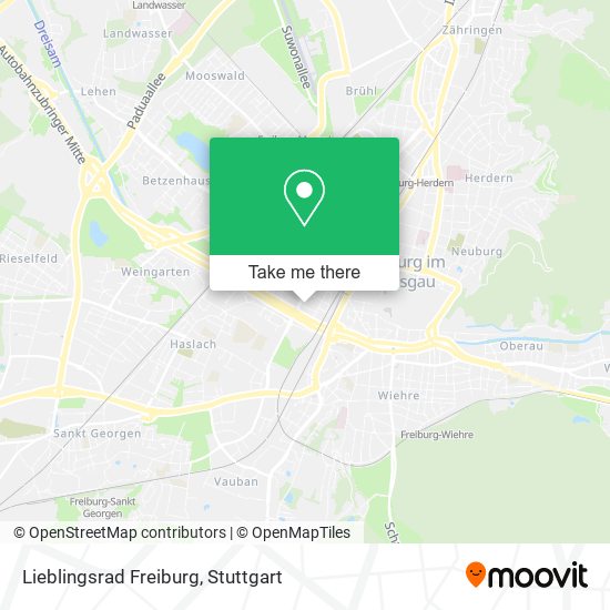 Карта Lieblingsrad Freiburg