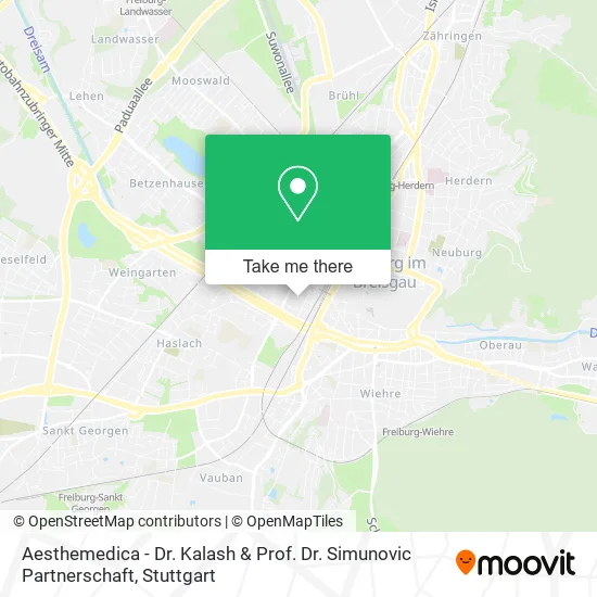 Карта Aesthemedica - Dr. Kalash & Prof. Dr. Simunovic Partnerschaft