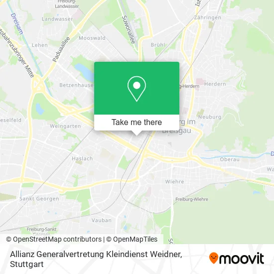 Карта Allianz Generalvertretung Kleindienst Weidner