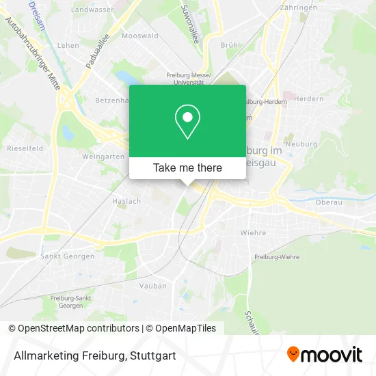 Карта Allmarketing Freiburg