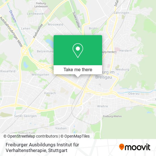 Карта Freiburger Ausbildungs Institut für Verhaltenstherapie