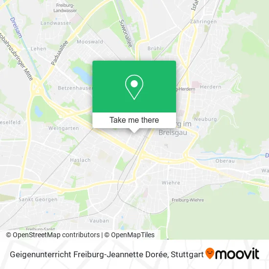 Карта Geigenunterricht Freiburg-Jeannette Dorée