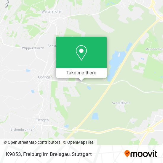 K9853, Freiburg im Breisgau map