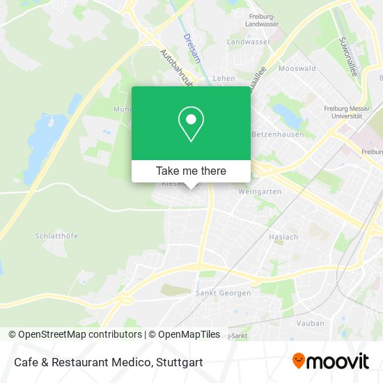 Cafe & Restaurant Medico map