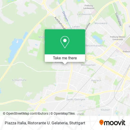 Карта Piazza Italia, Ristorante U. Gelateria