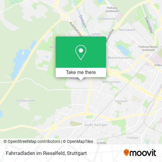 Карта Fahrradladen im Rieselfeld